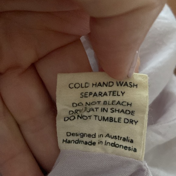 Rowie the Label Ibiza Linen Sheath Dress Puff Sleeve, Lined, Size Large - Picture 5 of 12